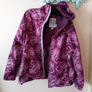 Burton Women's Purple Pink Paisley Jacket w Hood